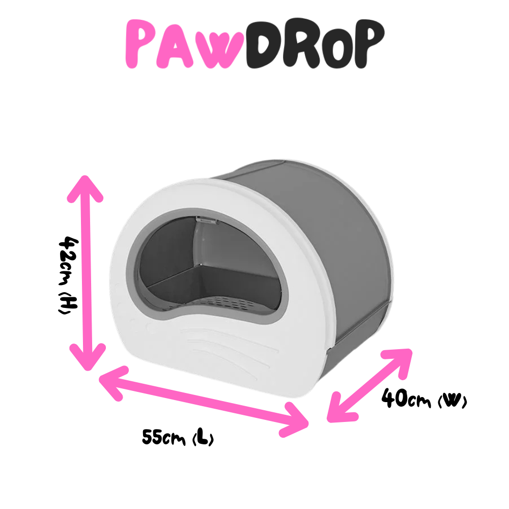 Size Chart for Fully Enclosed Cat Litter Box