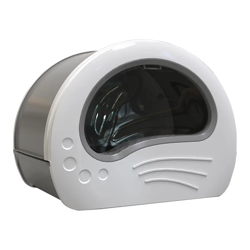 Fully Enclosed Cat Litter Box – Anti-Splash & Odor Isolation with modern design and spacious interior.